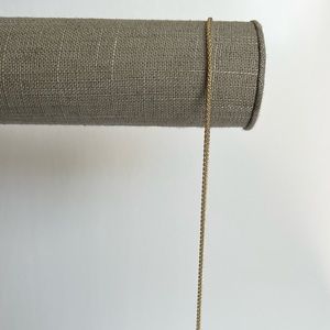 14k gold filled thin rope chain